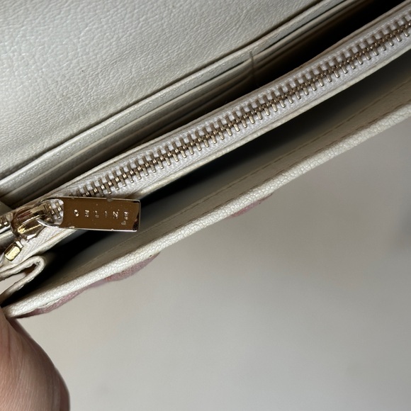 Celine Triomphe Canvas Wallet in Pink - Picture 11 of 16